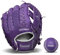 Franklin Sports Unisex Teenager Kinder Baseballhandschuhe Meshtek Kinder Tball Handschuh Ball Set Jungen Mädchen Teeball, Lila/Chrom, 9,5 US