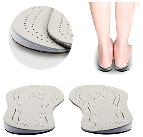 Komfort, Dämpfung Leder O/X-Bein Orthopädische Einlegesohlen Korrektur-Schuheinsätze für Fußausrichtung Schlag Knieschmerz Bugbeine valgus varus für Männer und Frauen (Shoe Size : EU 43-44)
