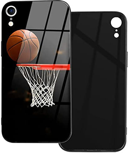 Für iPhone XR Hülle 6.1 Zoll, Handyhülle mit Kugelrahmen mit Basketball-Muster, Anti-Scratch und Anti-Drop für iPhone XR Cases.