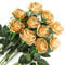 Veryhome 10 Pezzi Fiori Artificiali Rose di Seta Falso Bouquet da Sposa da Sposa per la casa Giardino Partito Decorazioni Floreali (oro)