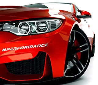 Seitenschweller Aufkleber 2 Stück - Performance Tuning Autoaufkleber, 20cm - Steigern Sie Ihren Fahrzeuglook & Schutz - Einfache Anbringung Weiß
