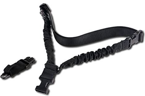 FOCUHUNTER Tactical Single-Point Sling QD Sling Quick Adjust Length Strap Nylon Webbing Multi-Use Shoulder Strapazierfähige Sling mit Metallhaken für Outdoor-Sportarten