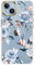 luolnh Compatible with iPhone 14 Case with Flowers,for Girly Women,Shockproof Clear Floral Pattern Hard Back Cover for iPhone 14 6.1 inch 2022 -Blue