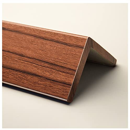 Profilé d'angle Très Large Gardes D'angle Fini Grain De Bois, Bande De Garniture De Coin De Mur 80 100 120 150 Cm De Long, Auto-adhésif, Autocollant Bouclier D'angle ( Color : D , Size : 1.5m/59inch )