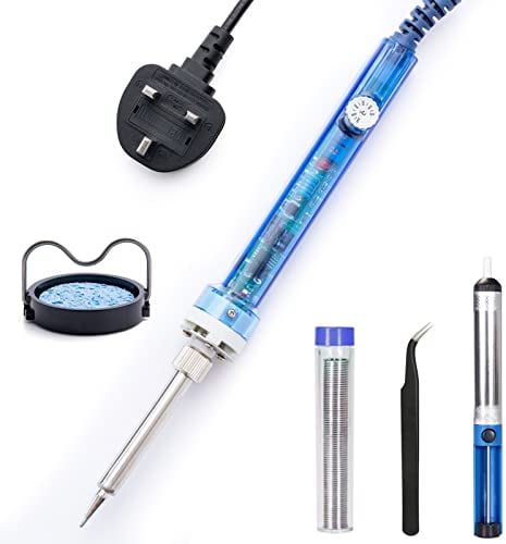 Soldering Iron Kit 60W,Electric Soldering Iron,Soldering & Desoldering Equipment,Temperature Controlled Micro Soldering Iron for Electronics Repair,Jewellery