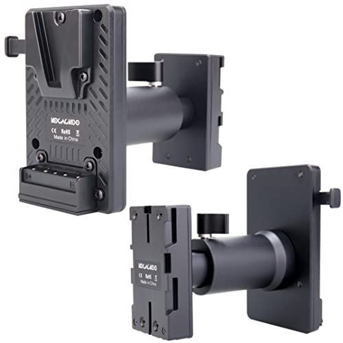 kocackoo Verstellbare, vollständig dekodierte V-Mount-Batterie auf BP-U-Serie, Batterie-Konvertierungsadapterplatte, Ersatz für BP-U90/U96/U60/U30 Batterien, für Sony PXW-FX9/FX6/FS7/FS5, PMW EX-Serie
