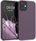 kwmobile Handyhülle für iPhone 12 mini Hülle, für iPhone 12 mini Case - Hülle Silikon - kabelloses Laden - Helle Iris