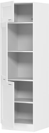 VCM Küchenschrank | Maße ca. H. 207 x B. 60 x T. 57 cm | Hochschrank im Landhaus Stil | Küchenmöbel - Colura