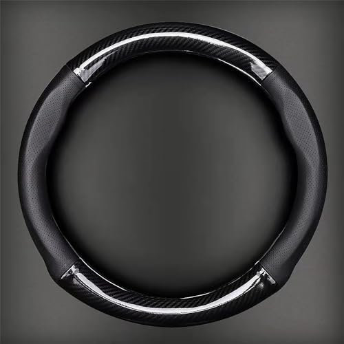 ZNQRY Auto Lenkradbezug für Mercedes Benz C Klasse C180 C200 C220d C300 C300d C400 C43/C63/C63S rutschfest Lenkradschutz Lenkradhülle Lenkrad Wrap Protector Lenkradbezüge,Black-O Type