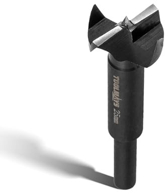 TOOLMAYS Forstnerbohrer 25mm, Länge 90 mm Astlochbohrer für Holz, Professioneller Holzbohrer