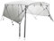 vidaXL Toldo Bimini 3 Arcos con Paredes Laterales de Malla, toldo Bimini para Barco, toldo Bimini para Barco, toldo Bimini en Barco, toldo Bimini