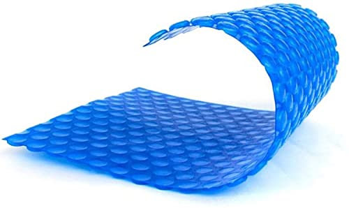 bâche chauffage solaire piscine Couverture De Piscine Solaire Rectangle, Couverture Flottante À Bulles De Protection UV D'isolation Thermique Robuste For Piscine Hors Sol, 400G/M², Bleu(3m x 4m(10ftx1