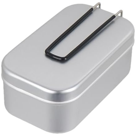 Lonchera De Aleación De Aluminio - Lonchera De Aluminio Plegable | Contenedor De Almuerzo De Aluminio De Acero Inoxidable | fambrera Con Asa Resistente Al Calor | Caja De Comida Ligera Con Asa Plegab