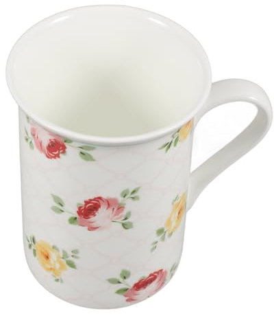 Alipis Creative Bone Mug Handmade Flower Tea Cup Unique Porcelain Latte Mug for Office Christmas