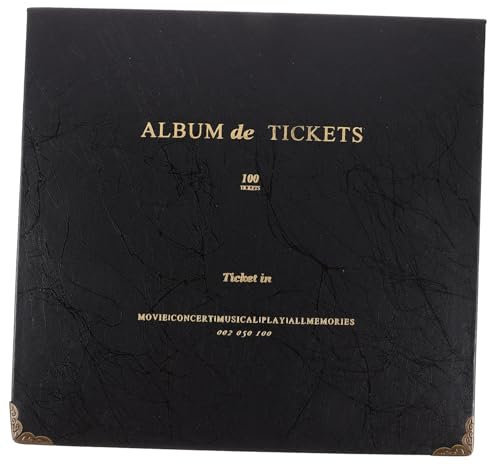 DIYEAH Aufbewahrungsalbum Für Konzertkarten Rechnungen Sammlung Buch Postkarten Organizer Home Display