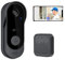 RUICUBEI Campanello senza fili con telecamera, campanello wireless da esterno, impermeabile, 125°, citofono video senza fili, Wi-Fi, campanello collegato, audio bidirezionale, impermeabile, supporta