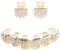 minkissy 1 Set Hip Hop Reißzähne Halloween Lustige Goldene Accessoires 8Er Set Gold Vampirzähne Flecken Zahnpasta Kürbiszähne Vampirmundgrill Hundezahndekor
