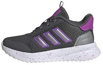 adidas X_plr Unisex Children's Trainers, Grey/Bright Purple/Metallic Iron, 3.5 UK