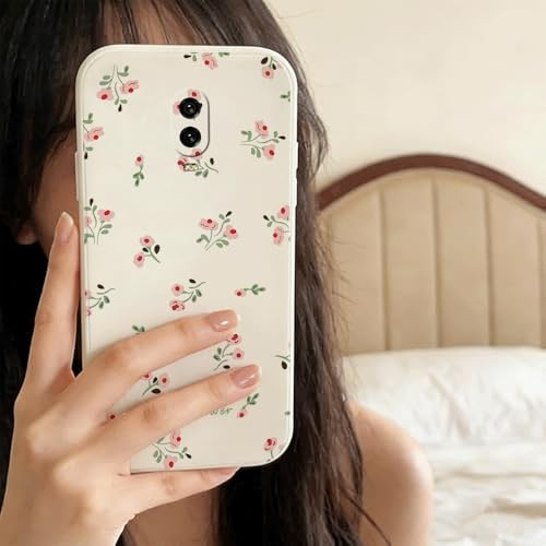 QIODAYI Kompatibel mit OnePlus 6T | Aromatische Kleine Blumen TPU Silikon Handy-Hülle