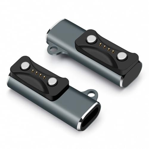 BORLTER CLAMP Ladeadapter für Polar-Uhr, USB-C-Ladeadapter mit Tragbarem Schlüsselband, Kompatibel mit Polar Vantage V3, Polar Pacer/Pro, Polar Vantage M3, Polar Ignite 3, Polar Grit X2, Grau