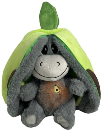 Schlummer Esel Kuscheltier, Neu Schlafendes Stofftier Zum Kuscheln Und Spielen, Mit Herzschlag Und Musik, Beruhigendes Schlaf Esel Kuscheltier, Plüschtier Spielzeug Mit Schlappohren (Grün)
