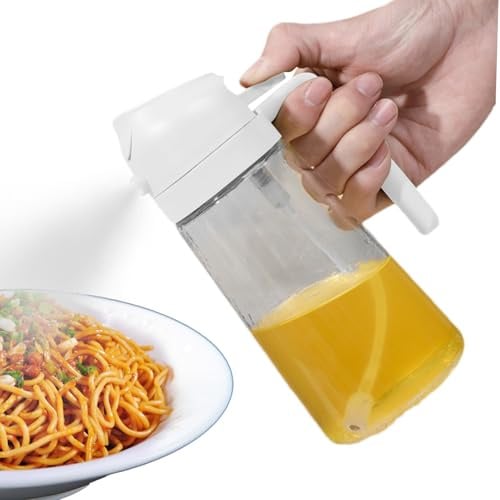 Speiseöl-Sprühflasche, 470 ml, Ölspender mit Sprühdüse, Nebelflasche zum