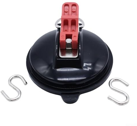 4-teiliges Saugnapf-Set mit Auto-Camping-Seil für sicheren Halt auf Glas, Fliesen, Metall und anderen glatten Oberflächen