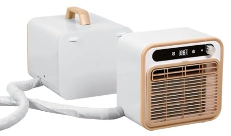 BNZCZY Quiet Split Portable Air Conditioner, 5000 BTU Smart Cooling Unit with Touch Control, 12H Timer, Multi-Scene Use for Bedroom/Office/RV(Size:with 1.5-meter connecting pipe)