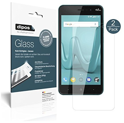 dipos 2x Displayschutzfolie 9H klar für Wiko Lenny 4 Plus