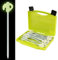 Viamondo Leucht Heringe Lunar 20er Set in Transportbox 20 cm 6,5 mm fluoreszierend