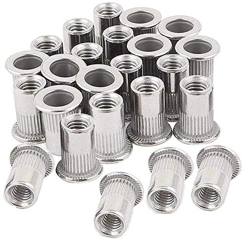 30pcs M8 Rivetto Dado In Acciaio Inox Rivetto Dadi Filettati Inserto Nutsert Rivnuts M8-1.25
