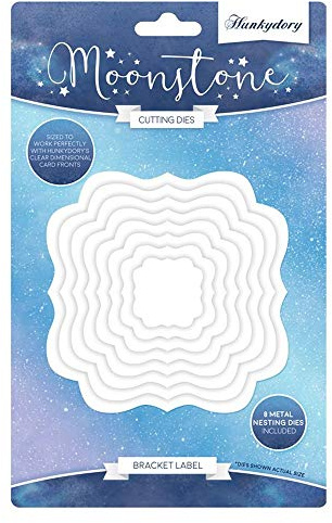 Hunkydory - Floral Wishes - Moonstone Nesting Dies - Bracket Label