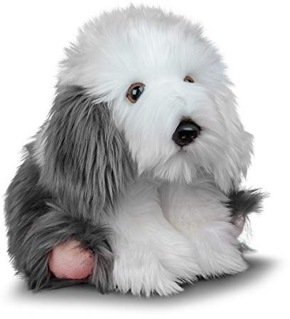 Animigos Plüschtier Bobtail Hirtenhund, Stofftier im realistischen Design, kuschelig weich, ca. 25 cm groß