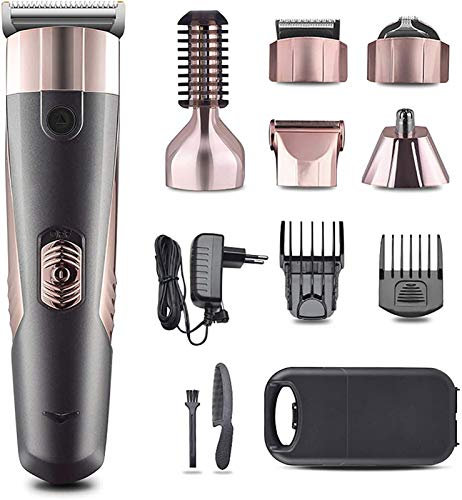Clippers per Capelli per Uomo, 8 in 1 Trimmer Professionale A Cordone Senza Fili, Trimmer per Barba Ricaricabile Kit per Capelli Elettrico A Basso Rumore, per Uomini per Bambini Barbieri