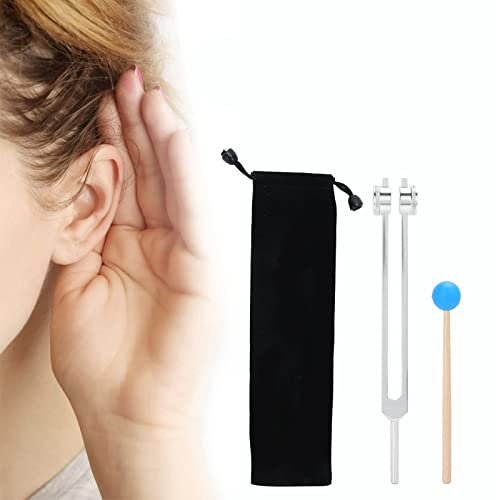 Stimmgabel Set, 68,05 Hz Stimmgabel für Massagetherapie und Stressabbau, Stimmgabel mit Holzhammer, Energiegabeln für effektive Kreislaufheilung, Musikinstrument