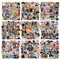 300 Stücke Coole Aufkleber, Japanische Anime Aufkleber, Gemischte Cartoon Vinyl Wasserdichte Aufkleber für Laptop, Gepäck, Skateboard, Auto, Teens
