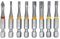 711L 8 PCS of 50mm 1/4 Hex Bits Color coded I 8 Pieces S2 Steel Philips Torx Hex Screwdriver Tips I EDC Tool Set …