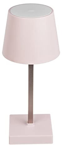 MIJOMA kabellose LED-Tischlampe LED Akku-Tischleuchte mit Touch-Schalter, dimmbar kabellos tragbar, Leselampe Nachttischlampe für Wohnzimmer, Schlafzimmer, Schreibtisch, Lesen (Rosa - 26 cm)