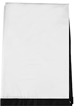 Tiiyee Pantalla de Proyector, Pantallas Proyección Trasera Cortina 60-120 Pulgadas 16: 9 Portátil Cortinas Blanca para Proyectors Plegable Sin Pliegues Cine en Casa Interiores y Exteriores(120inch)