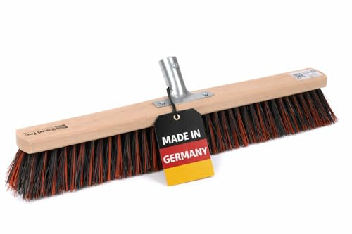 Spezieller Straßenbesen Arenga Mix Borsten 50 cm Lang Besen ohne Stiel | Mit Metall-Stielhalter Ø24mm, ArengaMix-Borsten, Für groben und feinen Schmutz