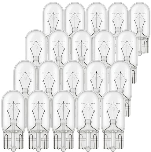 Magnet 20 Leuchtmittel W5W Halogen Keil 12V 5W Sockel T10 W2.1X9.5D Innen und Außen – Auto und Motorrad