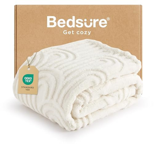 Bedsure Coperta per divano, super morbida e accogliente, coperta estiva da donna, in pile soffice, per ragazze, decorazione per la stanza, regalo estetico per la mamma, simpatico regalo di compleanno