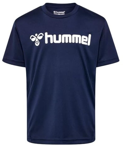 hummel Unisex Kinder Hmllogo Jersey S/S Kids T-Shirt, Marine, 152 EU