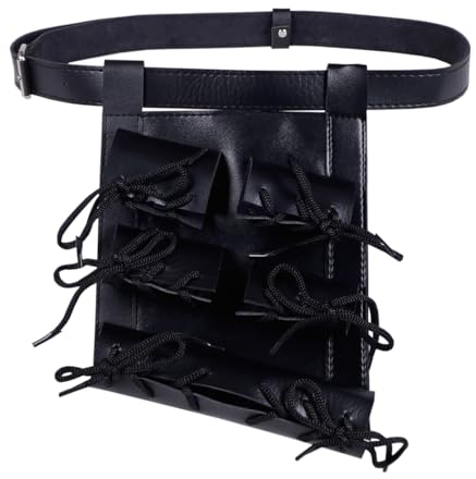 Cintura per spada a 3 scomparti in ecopelle | Porta spada con cintura per 3 Katana | Appendini per spada