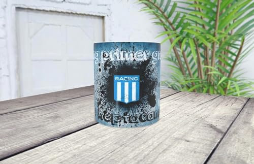 La Huella Taza personalizada Racing, el primer grande, único heptacampeón. Ideal para todo hincha de La Academia, ¡¡el más grande de Avellaneda y América!!