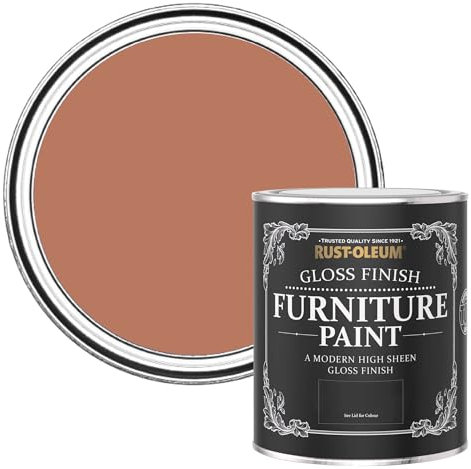 Rust-Oleum Red Furniture Paint in Gloss Finish - Siena 750ml