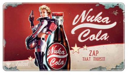 Ultra PRO - Fallout Holofoil Playmat - Nuka Cola Pinup - for Magic: The Gathering, Limited Edition Collectible Trading Tabletop Gaming Essentials Accessori Forniture