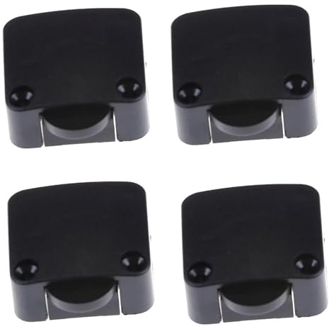 4 interruttori a contatto per porta, armadio, 2 A, 250 V, interruttore a cassapanca, interruttore per porta mobili, interruttore della luce, colore nero