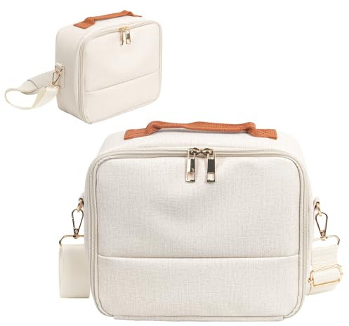 CAIYOULE Universal Protective Bag for Fujifilm Instax Mini, DSLR Cameras & Compact Printers-Off White
