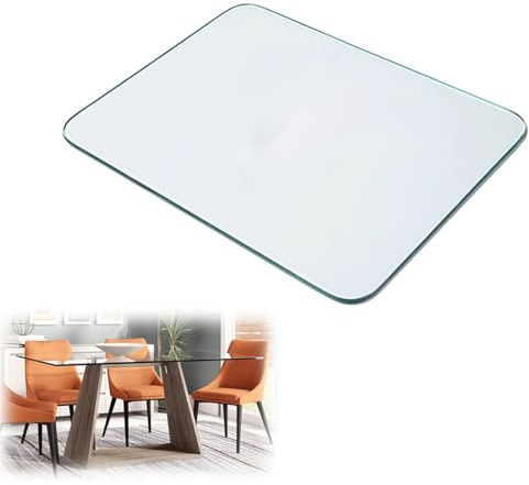 SXKJQER Superficie Rectangular DE Mesa DE Cristal Vidrio Templado Material Vidrio, Cristal Rectangular Tablero De Mesa Templado, Tablero De Vidrio Rectangular, Cristales para Mesas (Size : 100x50cm)